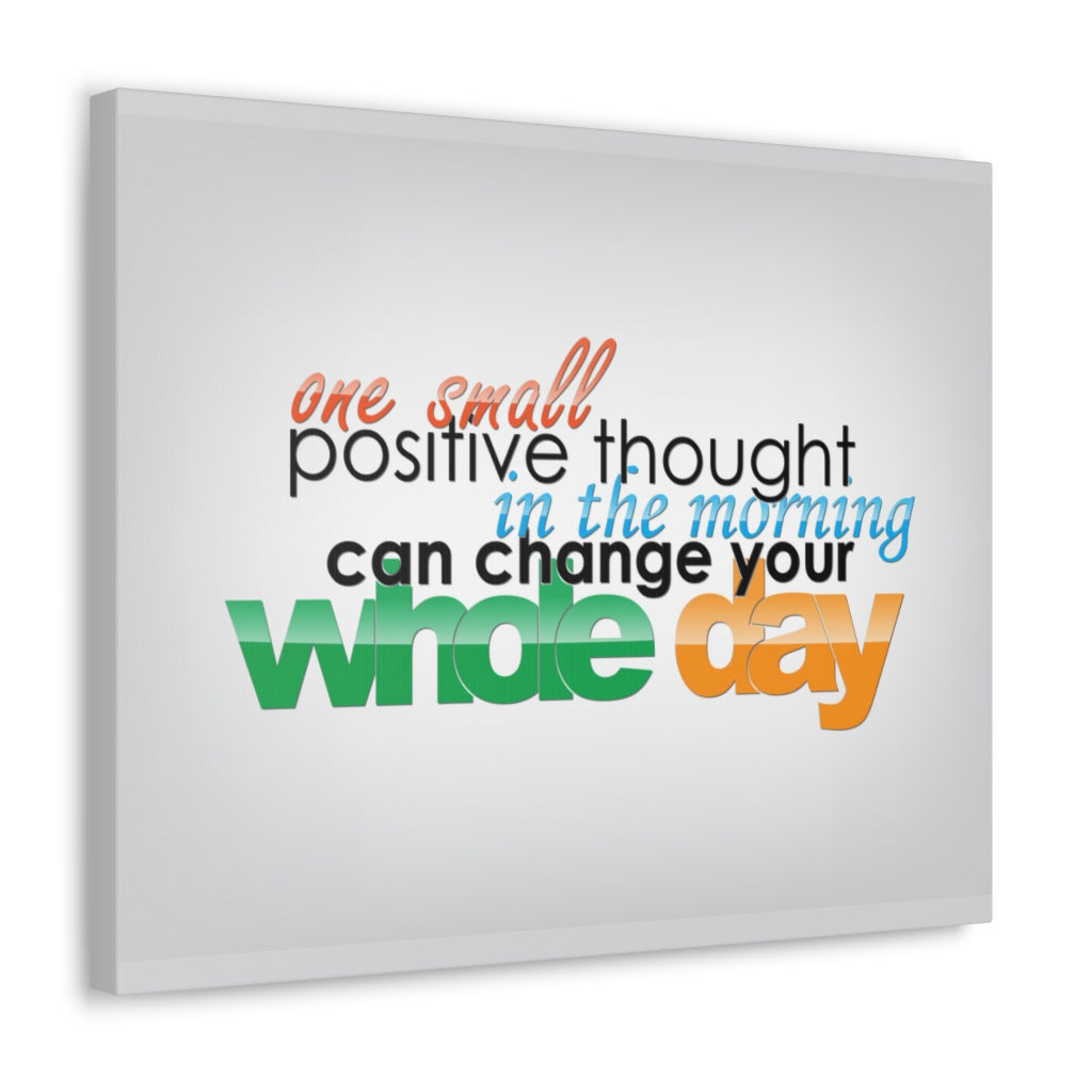 Scripture Walls Inspirational Wall Art Positive Thought Can Change Motivation Wall Decor for Home Office Gym Inspiring Success Quote Print Ready to Hang Unframed-Express Your Love Gifts