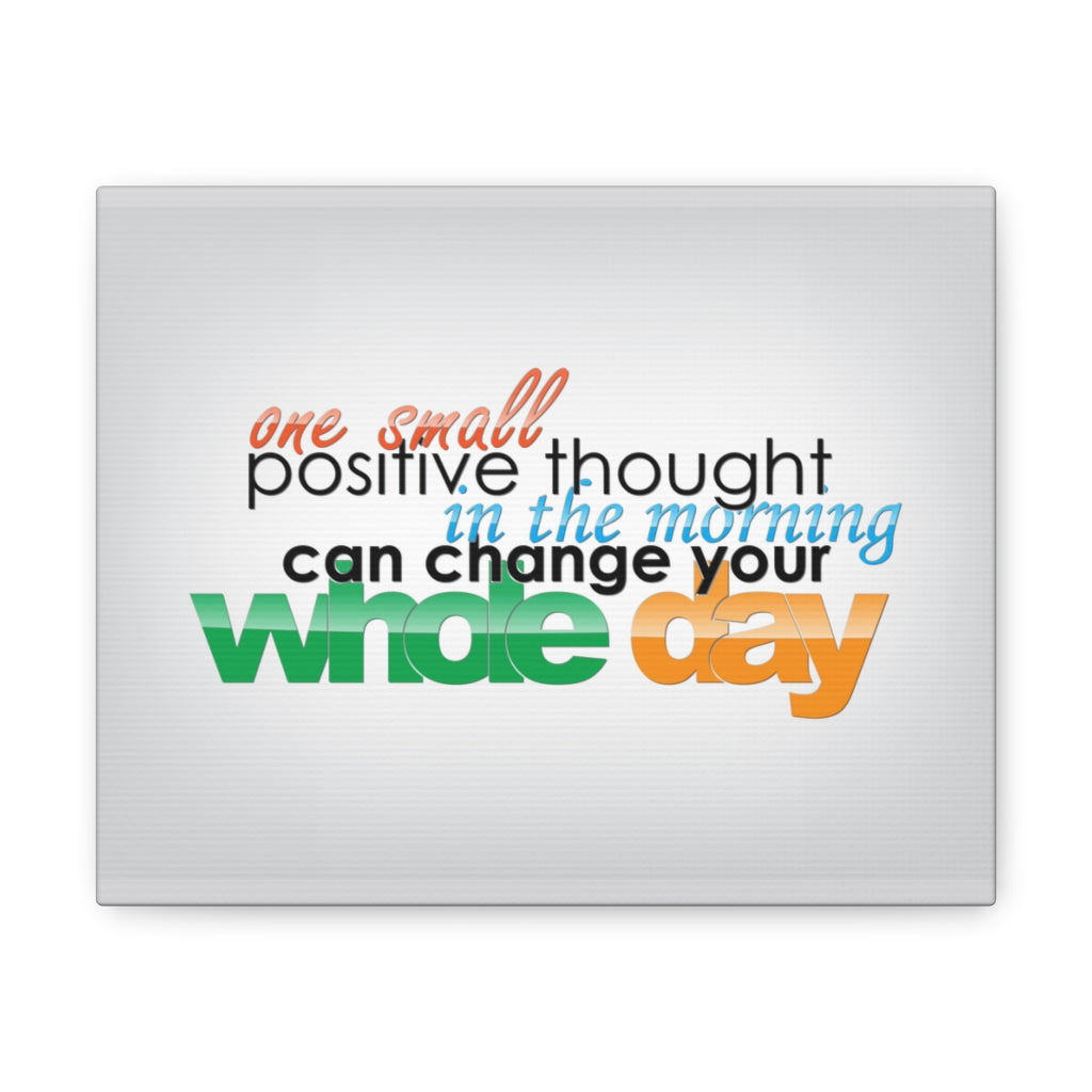 Scripture Walls Inspirational Wall Art Positive Thought Can Change Motivation Wall Decor for Home Office Gym Inspiring Success Quote Print Ready to Hang Unframed-Express Your Love Gifts
