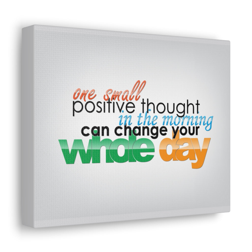Scripture Walls Inspirational Wall Art Positive Thought Can Change Motivation Wall Decor for Home Office Gym Inspiring Success Quote Print Ready to Hang Unframed-Express Your Love Gifts