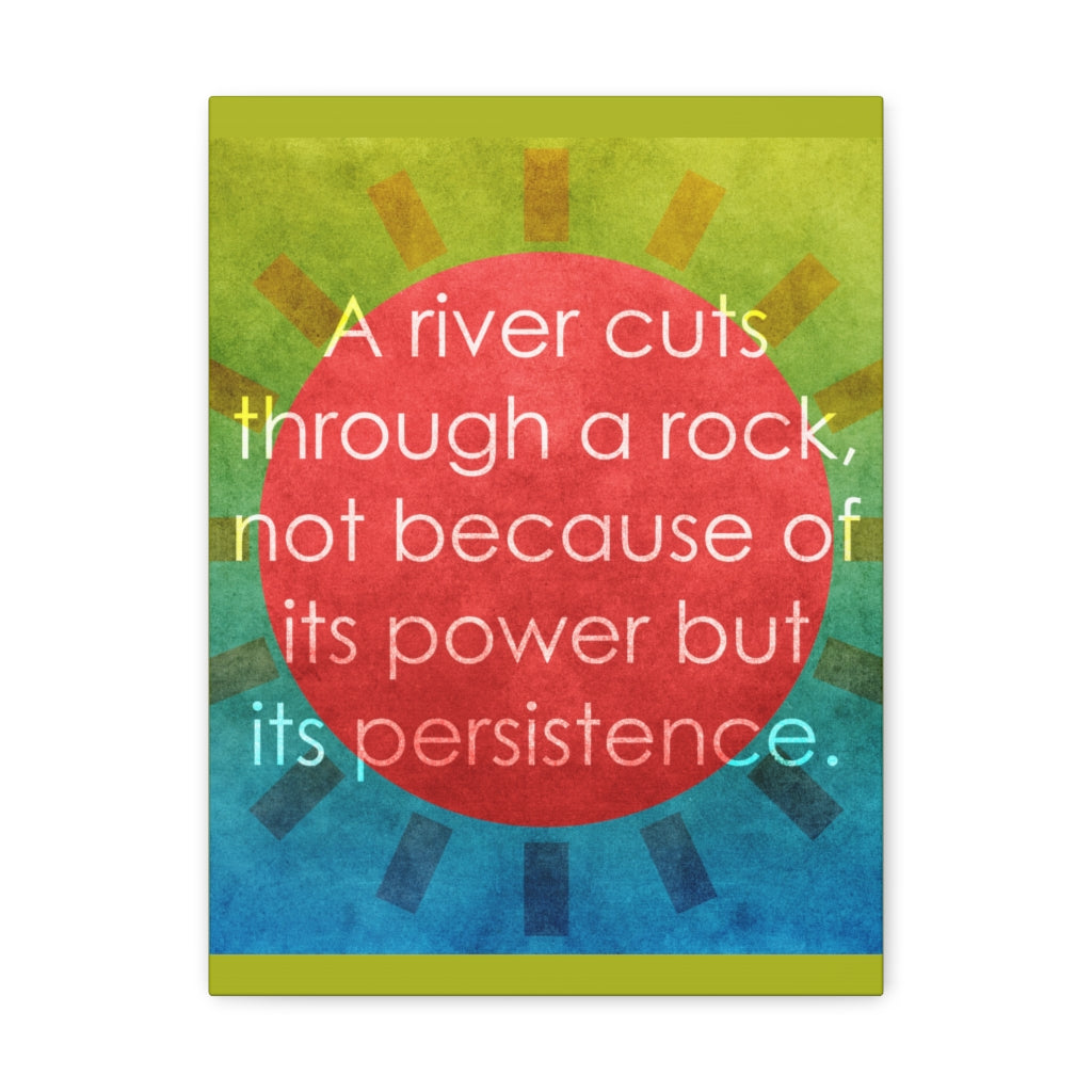 Scripture Walls Inspirational Wall Art Power Of Persistence Motivation Wall Decor for Home Office Gym Inspiring Success Quote Print Ready to Hang Unframed-Express Your Love Gifts
