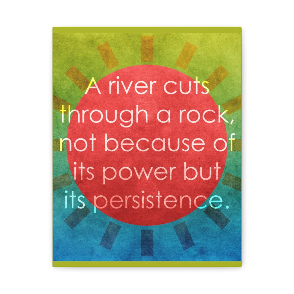 Scripture Walls Inspirational Wall Art Power Of Persistence Motivation Wall Decor for Home Office Gym Inspiring Success Quote Print Ready to Hang Unframed-Express Your Love Gifts