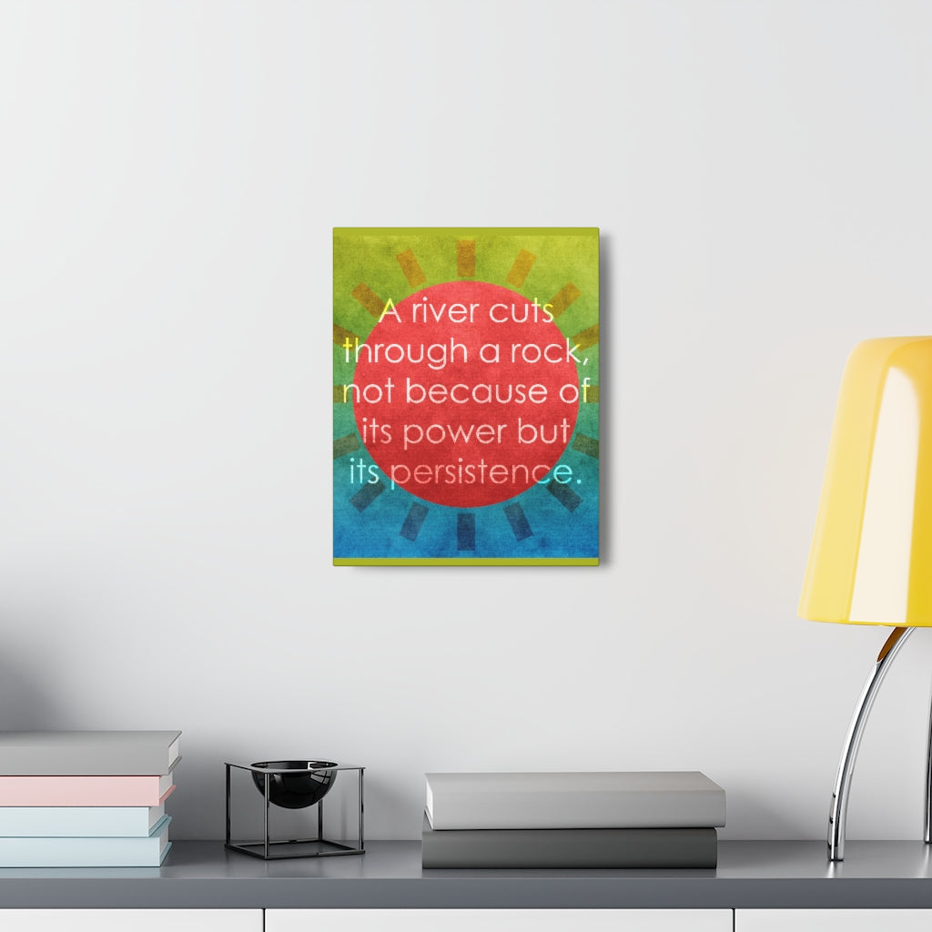 Scripture Walls Inspirational Wall Art Power Of Persistence Motivation Wall Decor for Home Office Gym Inspiring Success Quote Print Ready to Hang Unframed-Express Your Love Gifts