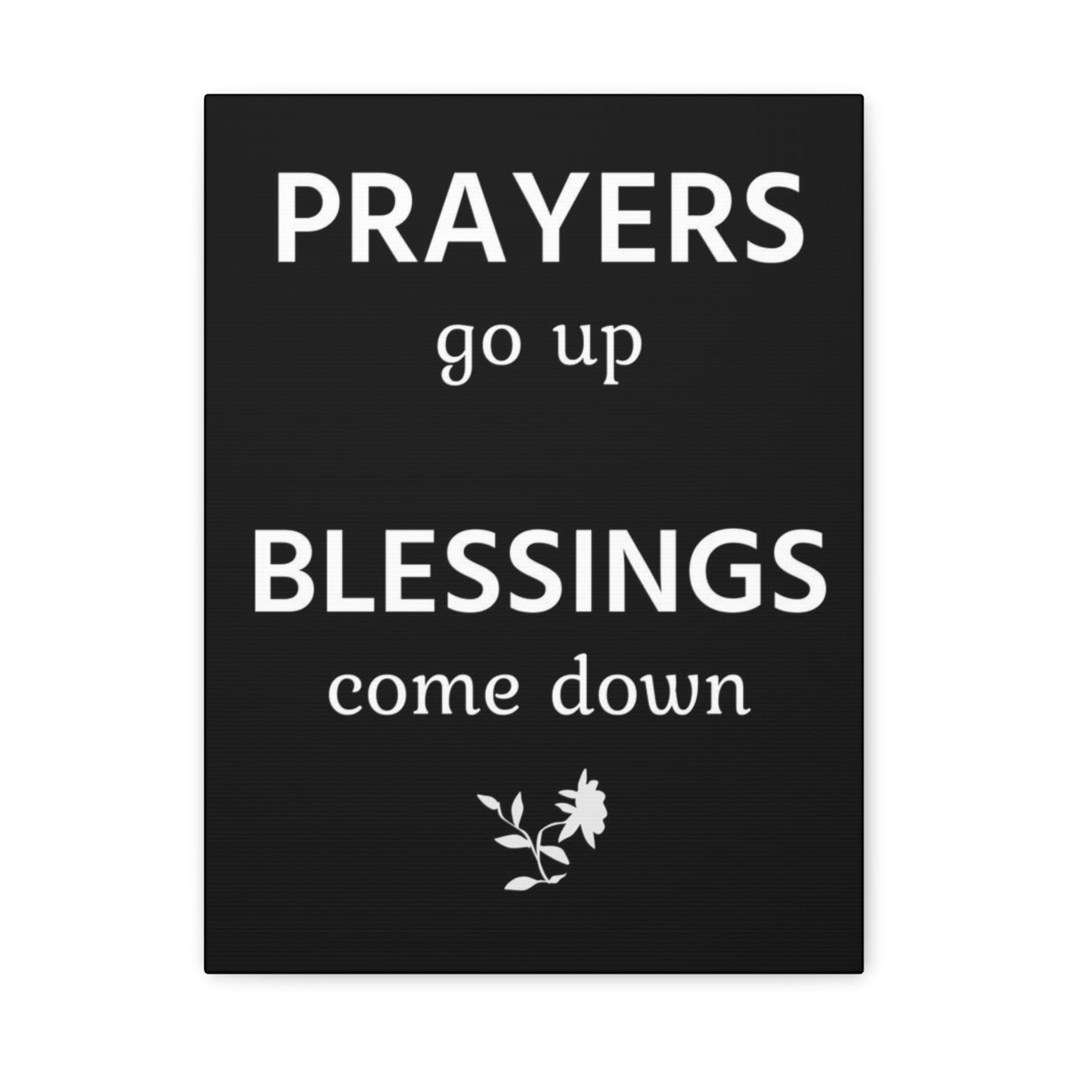 Scripture Walls Inspirational Wall Art Prayers Go Up Blessings Come Down Motivation Wall Decor for Home Office Gym Inspiring Success Quote Print Ready to Hang Unframed-Express Your Love Gifts