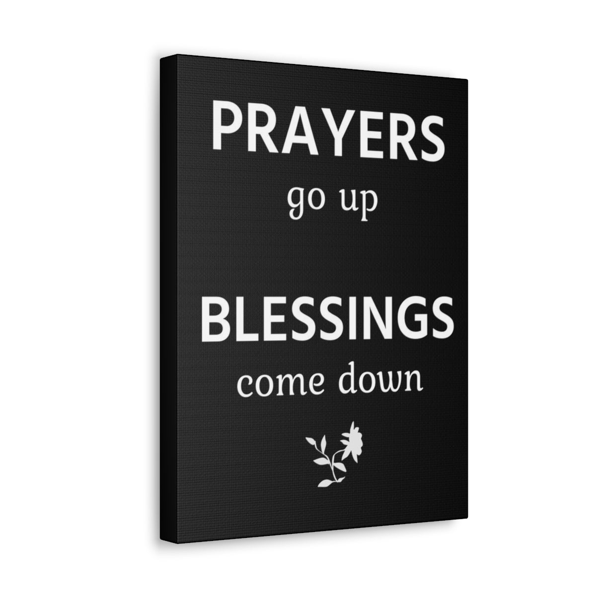 Scripture Walls Inspirational Wall Art Prayers Go Up Blessings Come Down Motivation Wall Decor for Home Office Gym Inspiring Success Quote Print Ready to Hang Unframed-Express Your Love Gifts