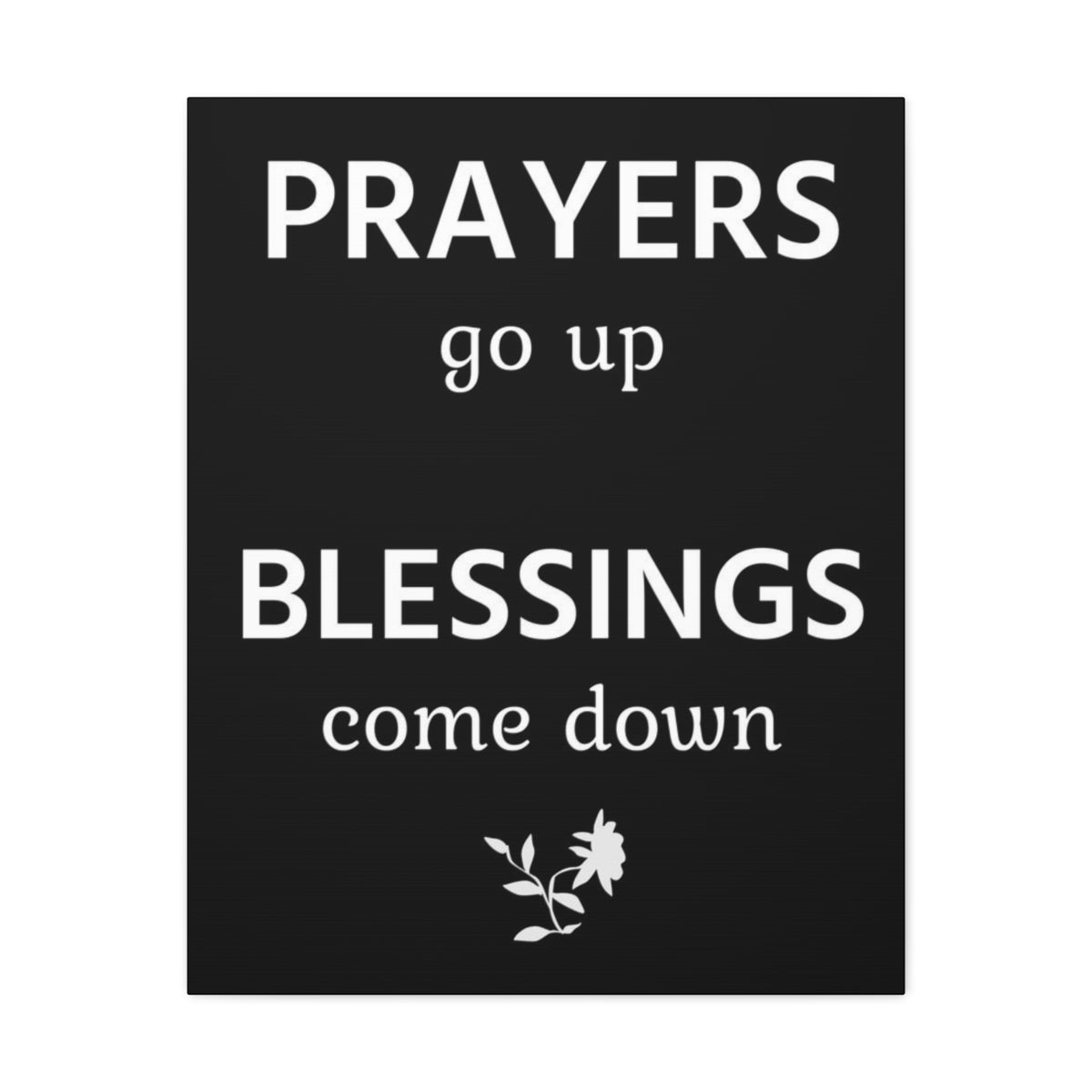 Scripture Walls Inspirational Wall Art Prayers Go Up Blessings Come Down Motivation Wall Decor for Home Office Gym Inspiring Success Quote Print Ready to Hang Unframed-Express Your Love Gifts