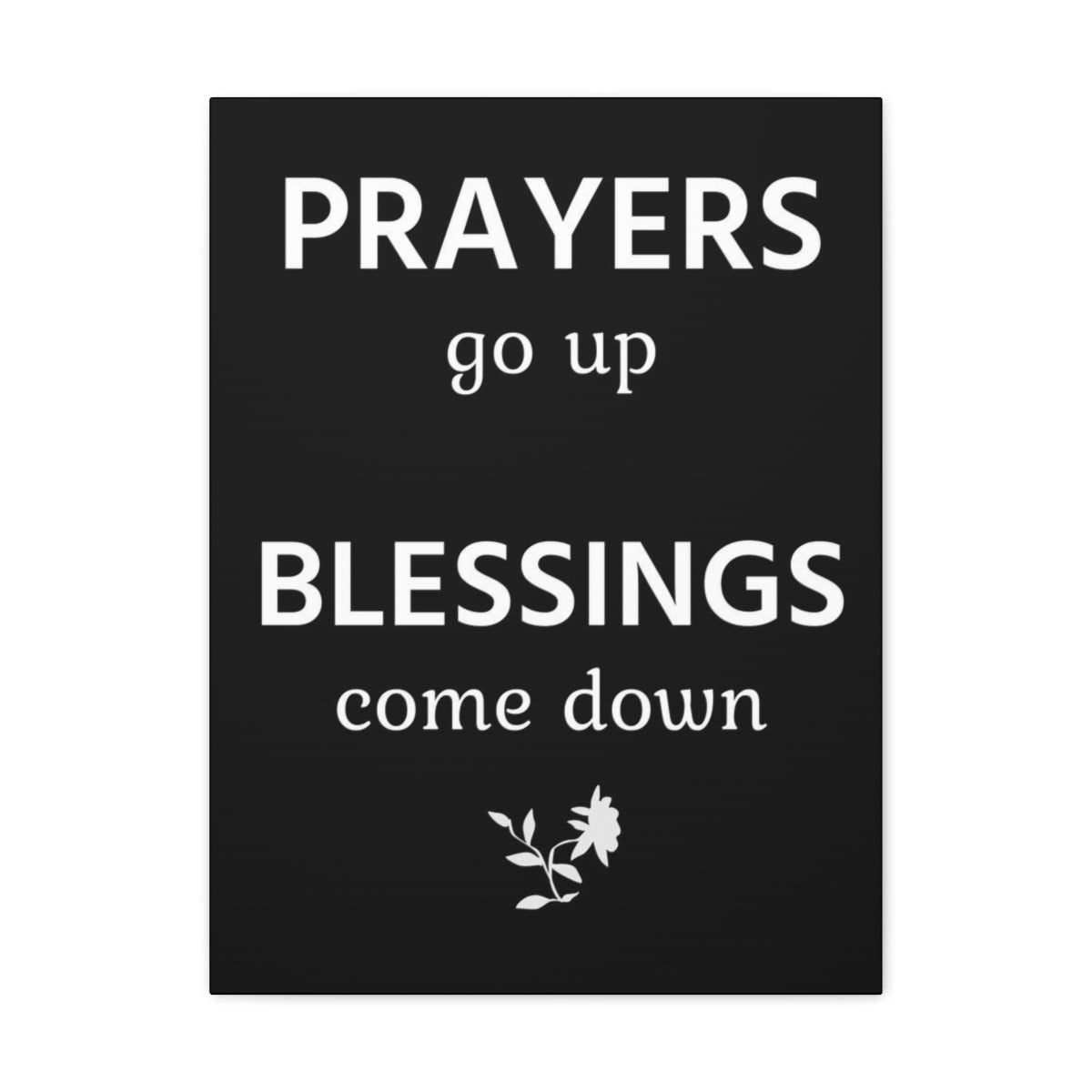 Scripture Walls Inspirational Wall Art Prayers Go Up Blessings Come Down Motivation Wall Decor for Home Office Gym Inspiring Success Quote Print Ready to Hang Unframed-Express Your Love Gifts
