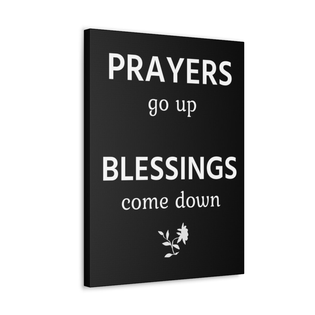 Scripture Walls Inspirational Wall Art Prayers Go Up Blessings Come Down Motivation Wall Decor for Home Office Gym Inspiring Success Quote Print Ready to Hang Unframed-Express Your Love Gifts