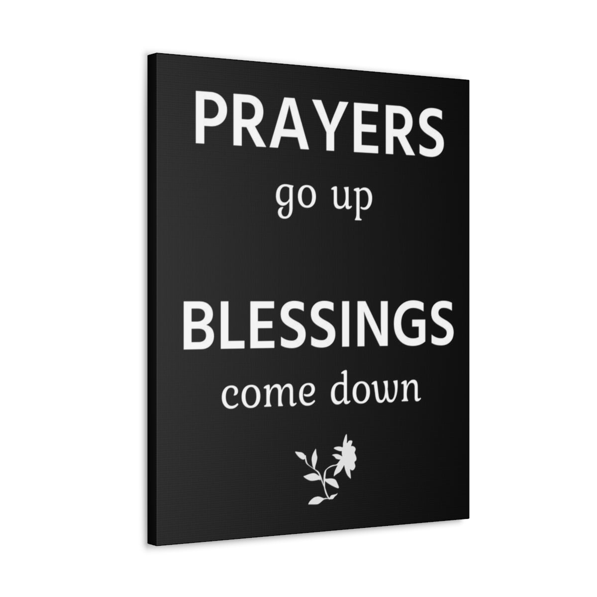 Scripture Walls Inspirational Wall Art Prayers Go Up Blessings Come Down Motivation Wall Decor for Home Office Gym Inspiring Success Quote Print Ready to Hang Unframed-Express Your Love Gifts