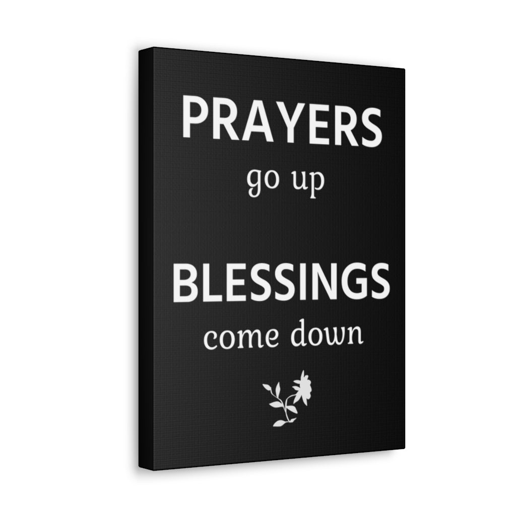 Scripture Walls Inspirational Wall Art Prayers Go Up Motivation Wall Decor for Home Office Gym Inspiring Success Quote Print Ready to Hang Unframed-Express Your Love Gifts