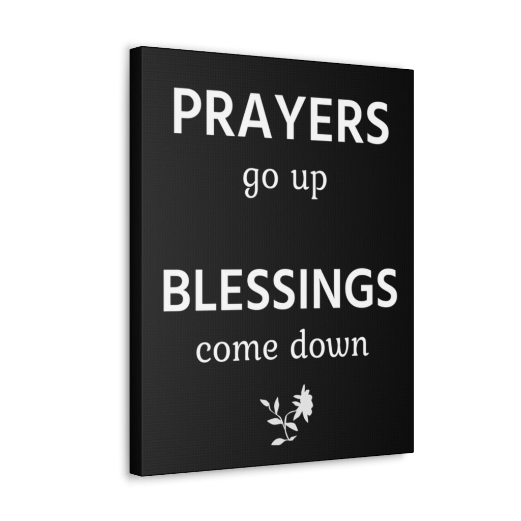 Scripture Walls Inspirational Wall Art Prayers Go Up Motivation Wall Decor for Home Office Gym Inspiring Success Quote Print Ready to Hang Unframed-Express Your Love Gifts