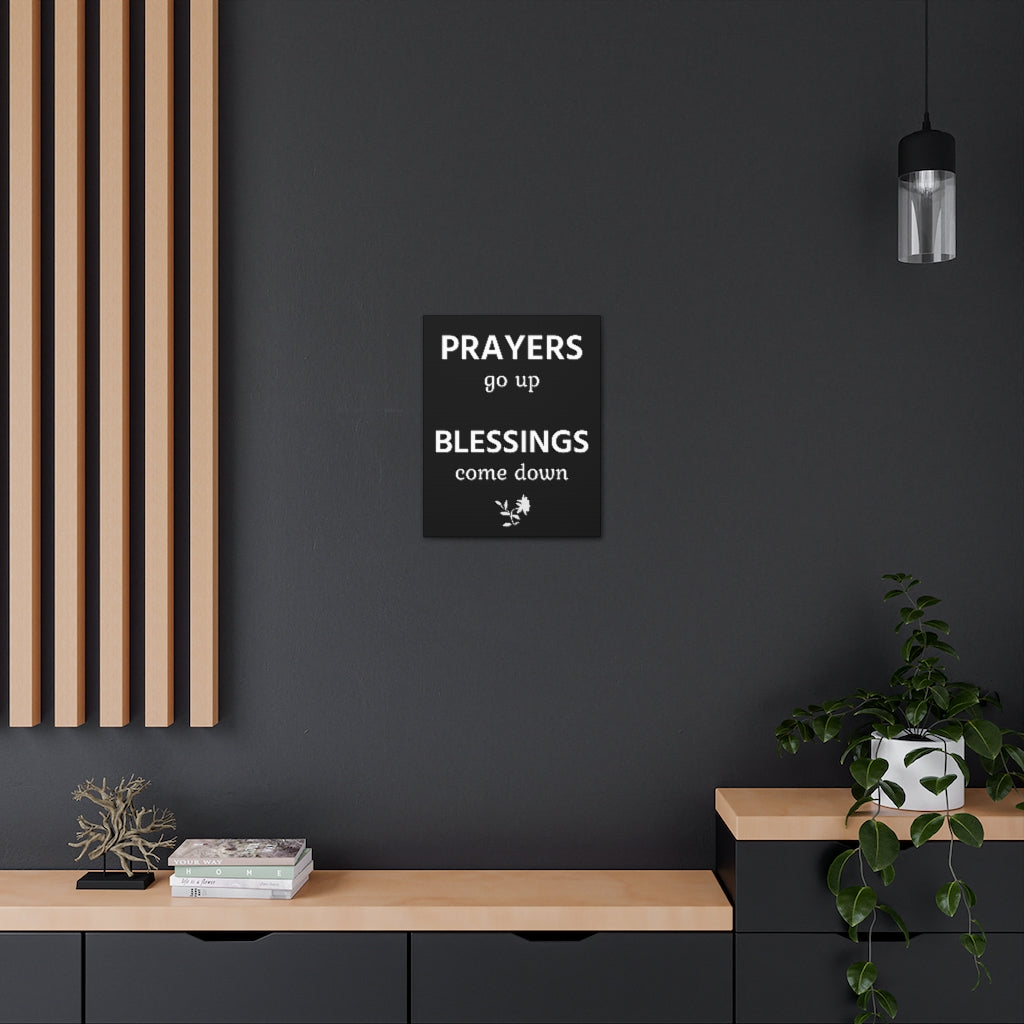 Scripture Walls Inspirational Wall Art Prayers Go Up Motivation Wall Decor for Home Office Gym Inspiring Success Quote Print Ready to Hang Unframed-Express Your Love Gifts