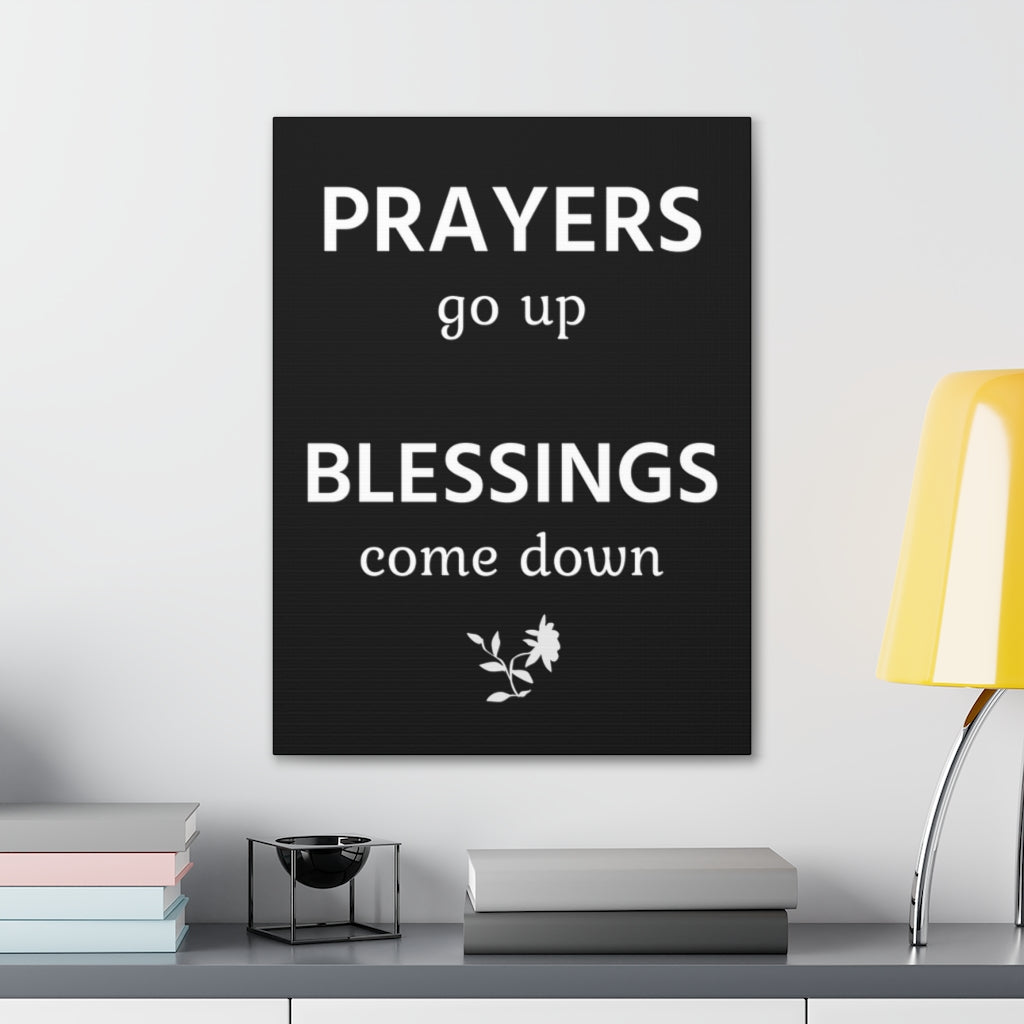 Scripture Walls Inspirational Wall Art Prayers Go Up Motivation Wall Decor for Home Office Gym Inspiring Success Quote Print Ready to Hang Unframed-Express Your Love Gifts