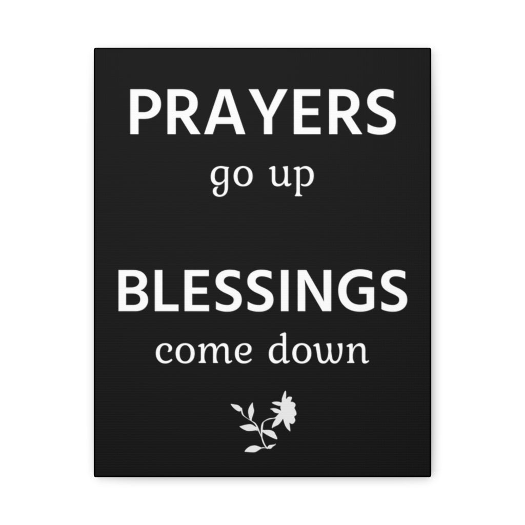 Scripture Walls Inspirational Wall Art Prayers Go Up Motivation Wall Decor for Home Office Gym Inspiring Success Quote Print Ready to Hang Unframed-Express Your Love Gifts