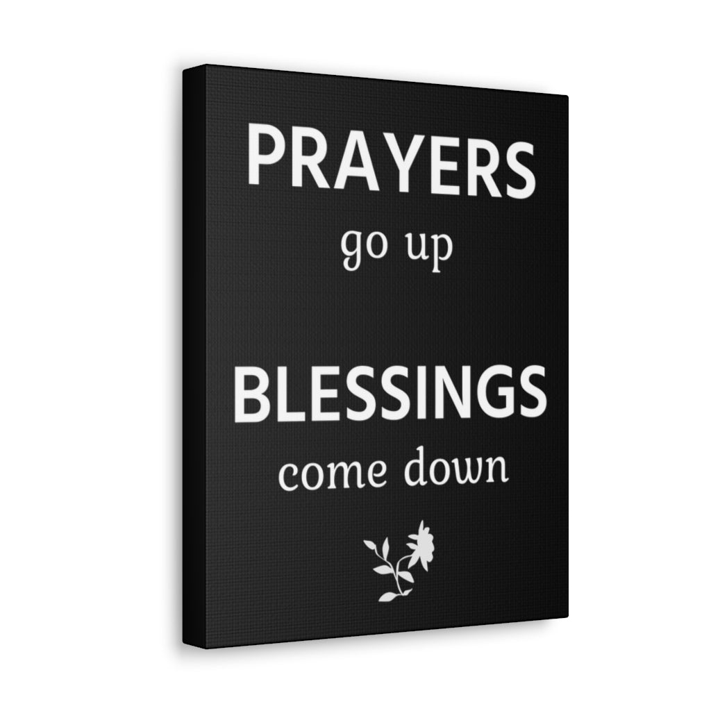Scripture Walls Inspirational Wall Art Prayers Go Up Motivation Wall Decor for Home Office Gym Inspiring Success Quote Print Ready to Hang Unframed-Express Your Love Gifts