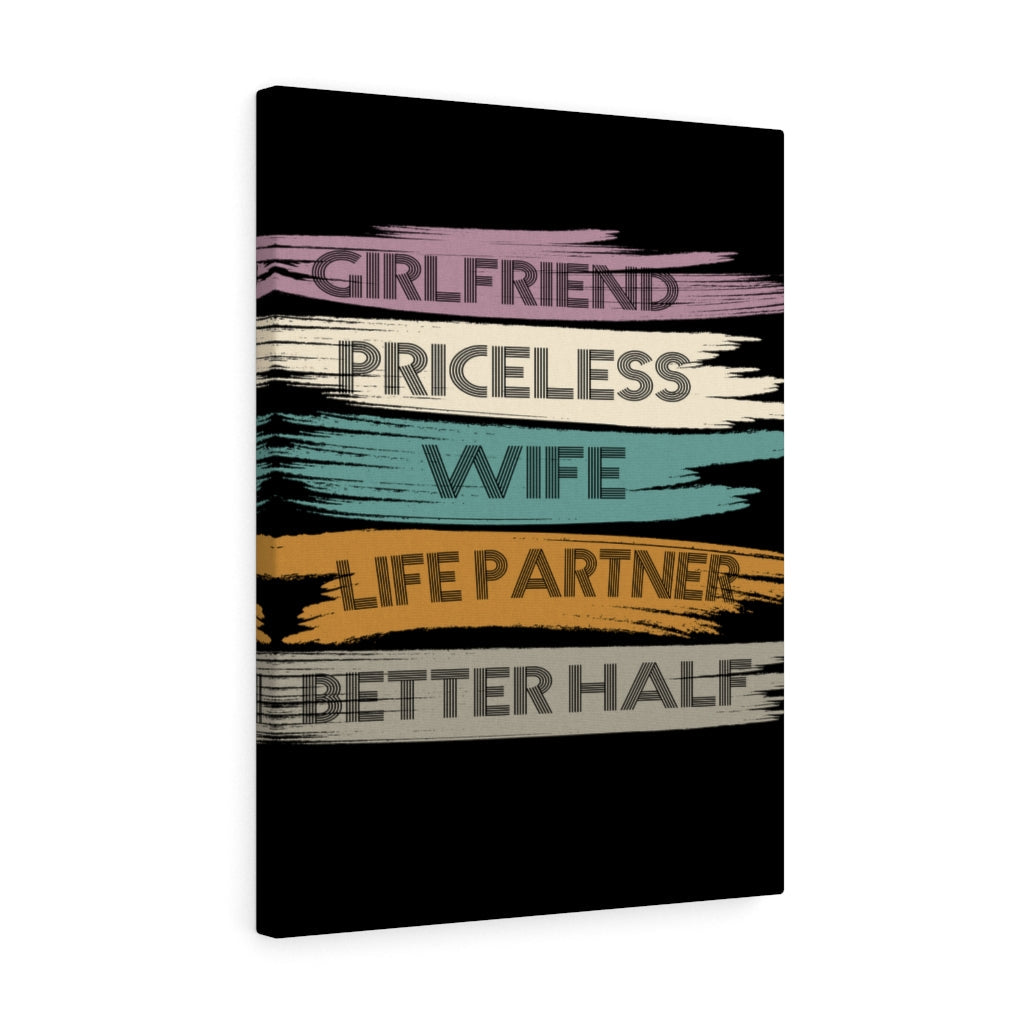 Scripture Walls Inspirational Wall Art Priceless Wife Life Partner Wall Art Motivation Wall Decor for Home Office Gym Inspiring Success Quote Print Ready to Hang Unframed-Express Your Love Gifts