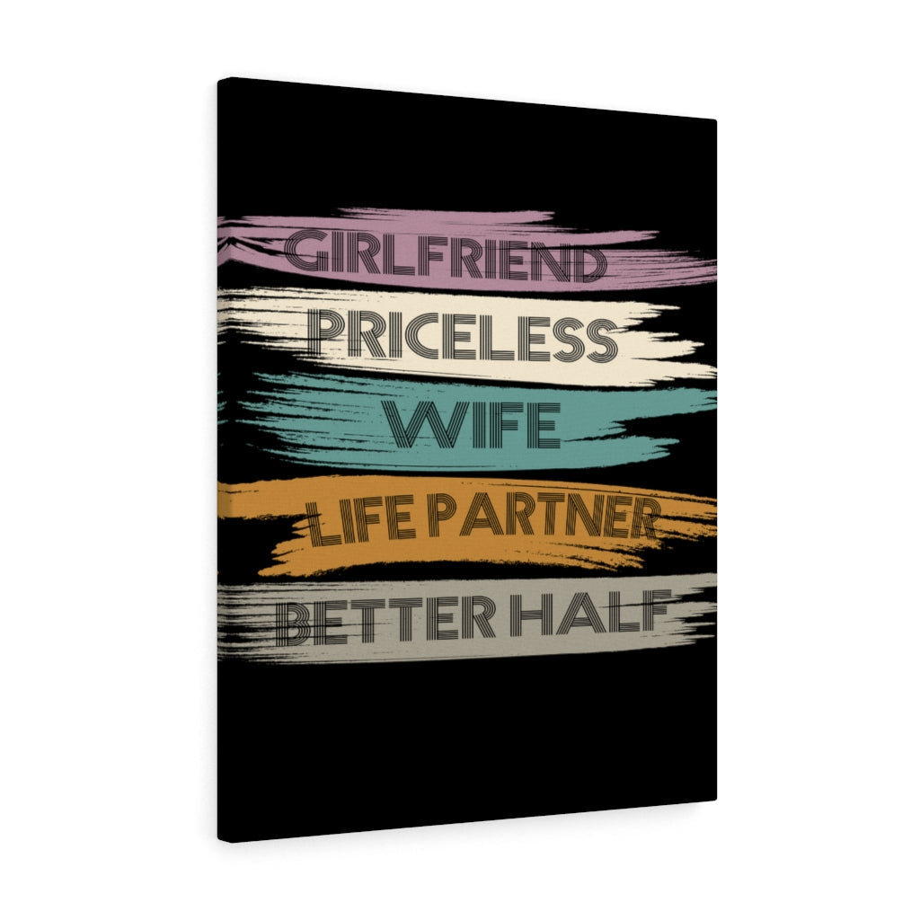 Scripture Walls Inspirational Wall Art Priceless Wife Life Partner Wall Art Motivation Wall Decor for Home Office Gym Inspiring Success Quote Print Ready to Hang Unframed-Express Your Love Gifts