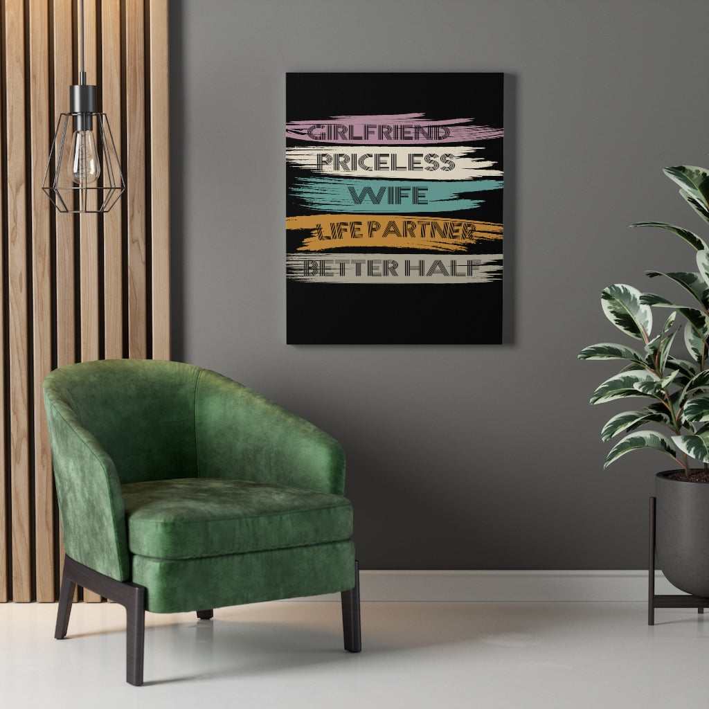 Scripture Walls Inspirational Wall Art Priceless Wife Life Partner Wall Art Motivation Wall Decor for Home Office Gym Inspiring Success Quote Print Ready to Hang Unframed-Express Your Love Gifts