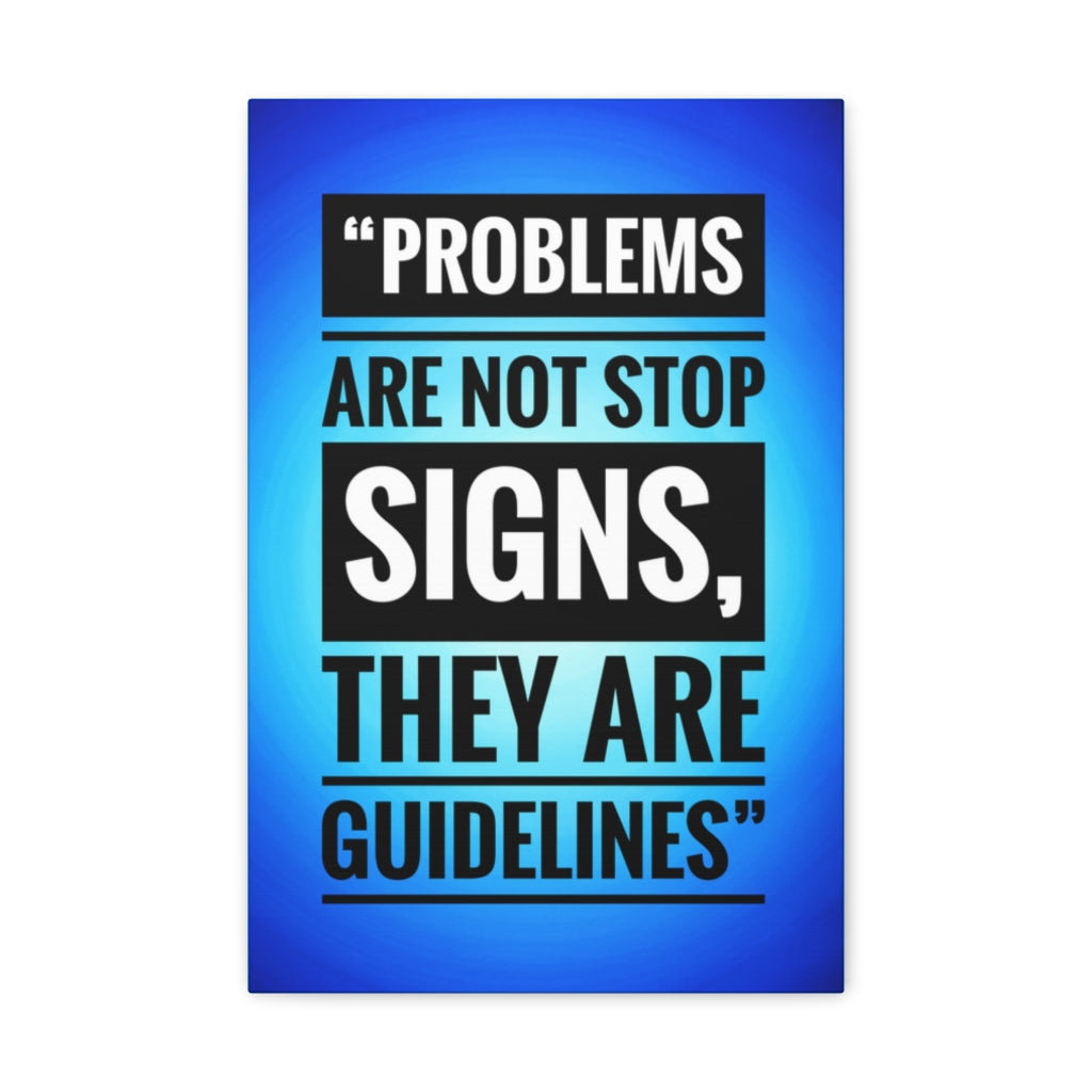 Scripture Walls Inspirational Wall Art Problems Are Guidelines Motivation Wall Decor for Home Office Gym Inspiring Success Quote Print Ready to Hang Unframed-Express Your Love Gifts
