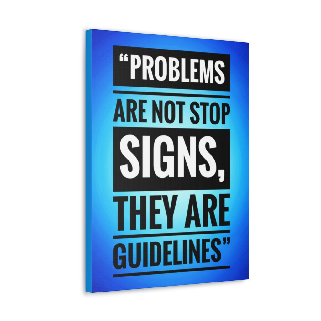 Scripture Walls Inspirational Wall Art Problems Are Guidelines Motivation Wall Decor for Home Office Gym Inspiring Success Quote Print Ready to Hang Unframed-Express Your Love Gifts