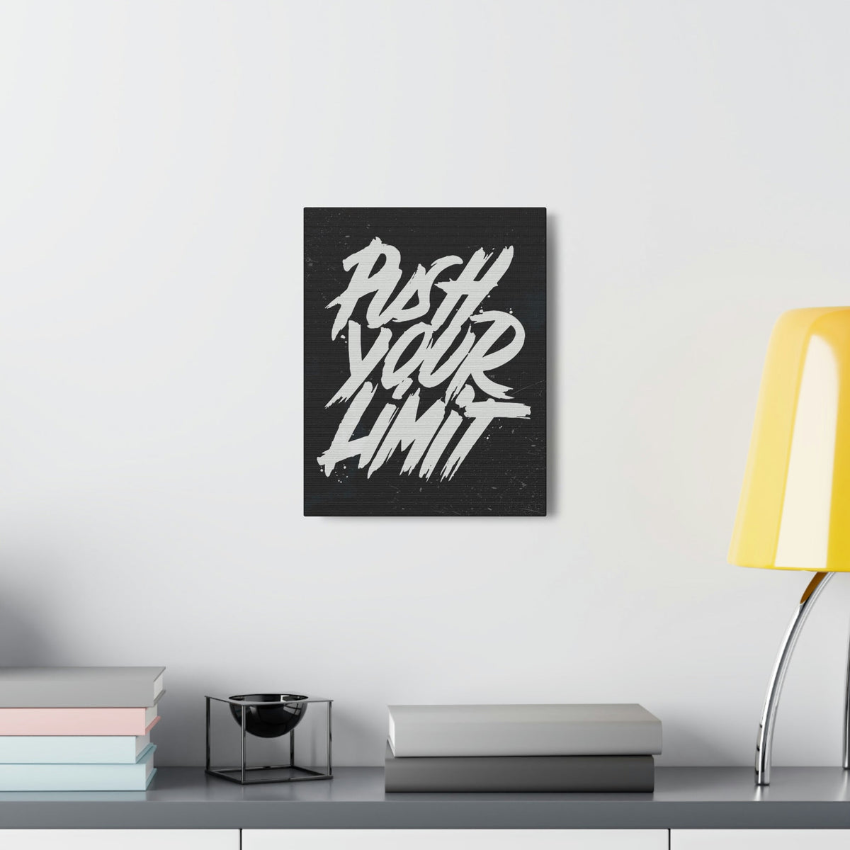 Scripture Walls Inspirational Wall Art Push Your Limit Motivation Wall Decor for Home Office Gym Inspiring Success Quote Print Ready to Hang Unframed-Express Your Love Gifts