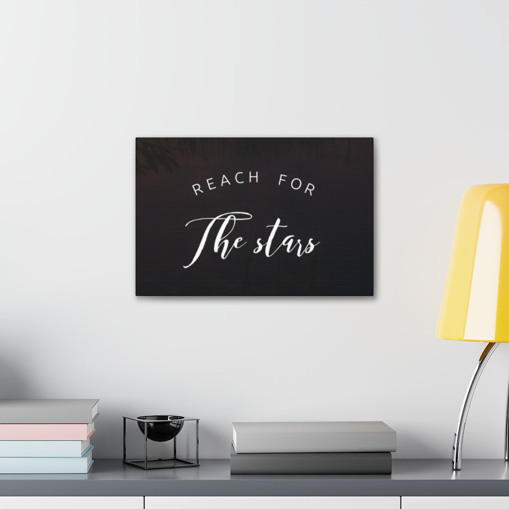 Scripture Walls Inspirational Wall Art Reach For The Stars Motivation Wall Decor for Home Office Gym Inspiring Success Quote Print Ready to Hang Unframed-Express Your Love Gifts