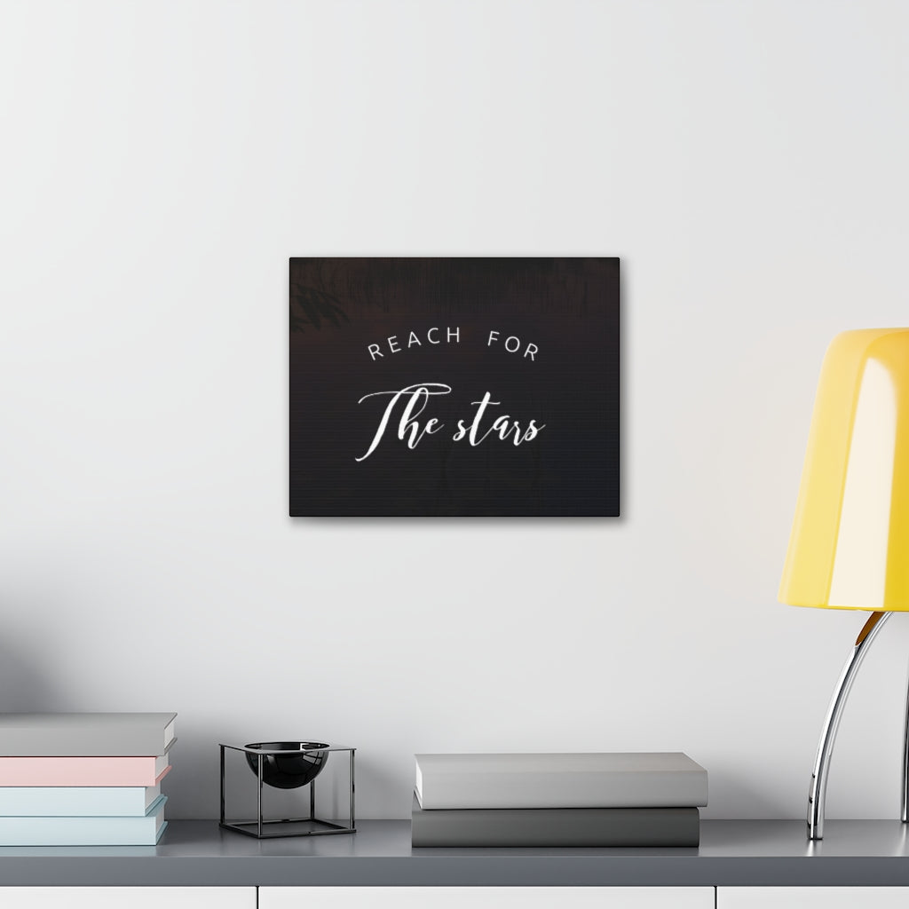 Scripture Walls Inspirational Wall Art Reach For The Stars Motivation Wall Decor for Home Office Gym Inspiring Success Quote Print Ready to Hang Unframed-Express Your Love Gifts