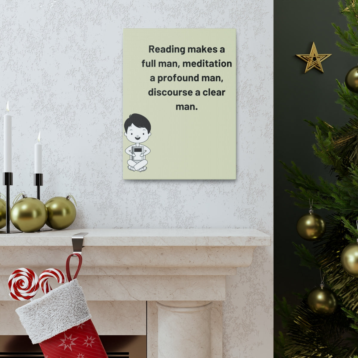 Scripture Walls Inspirational Wall Art Reading Makes A Full Man Motivation Wall Decor for Home Office Gym Inspiring Success Quote Print Ready to Hang Unframed-Express Your Love Gifts
