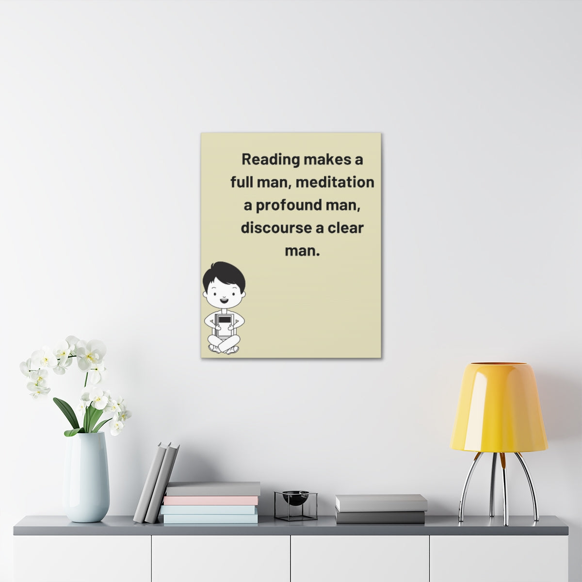 Scripture Walls Inspirational Wall Art Reading Makes A Full Man Motivation Wall Decor for Home Office Gym Inspiring Success Quote Print Ready to Hang Unframed-Express Your Love Gifts