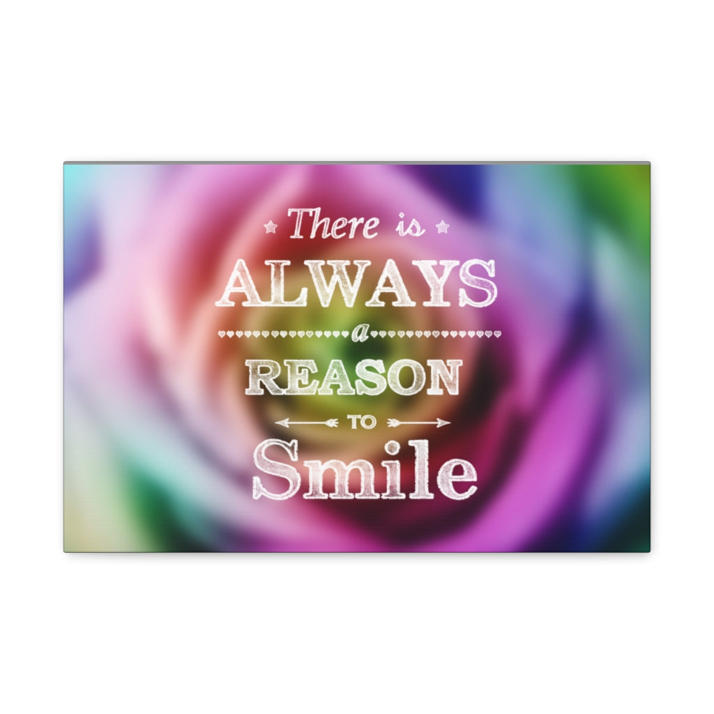 Scripture Walls Inspirational Wall Art Reason To Smile Motivation Wall Decor for Home Office Gym Inspiring Success Quote Print Ready to Hang Unframed-Express Your Love Gifts