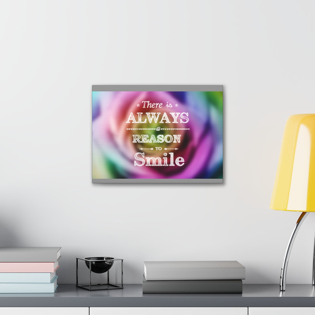 Scripture Walls Inspirational Wall Art Reason To Smile Motivation Wall Decor for Home Office Gym Inspiring Success Quote Print Ready to Hang Unframed-Express Your Love Gifts