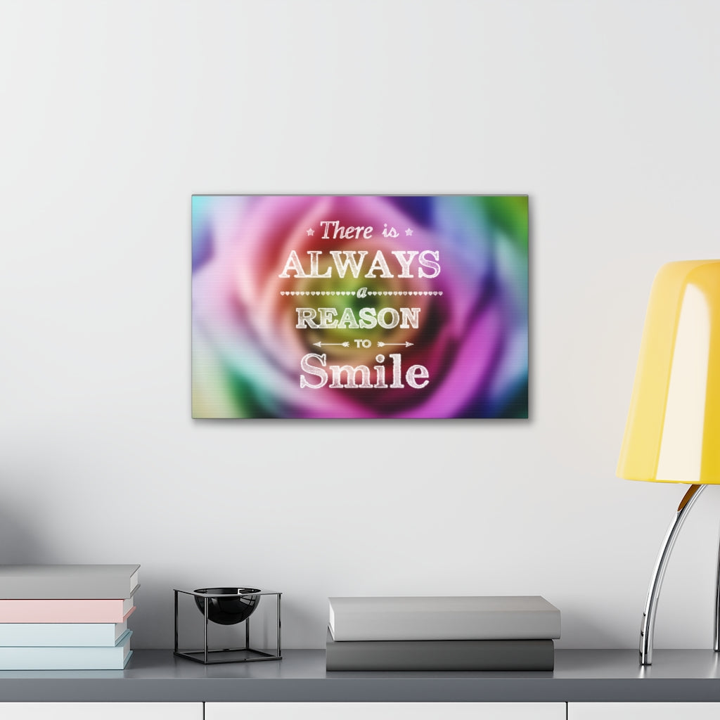 Scripture Walls Inspirational Wall Art Reason To Smile Motivation Wall Decor for Home Office Gym Inspiring Success Quote Print Ready to Hang Unframed-Express Your Love Gifts