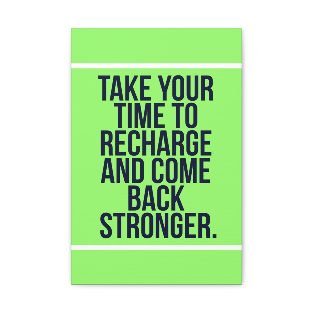 Scripture Walls Inspirational Wall Art Recharge And Come Back Motivation Wall Decor for Home Office Gym Inspiring Success Quote Print Ready to Hang Unframed-Express Your Love Gifts