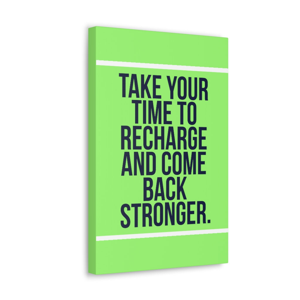 Scripture Walls Inspirational Wall Art Recharge And Come Back Motivation Wall Decor for Home Office Gym Inspiring Success Quote Print Ready to Hang Unframed-Express Your Love Gifts