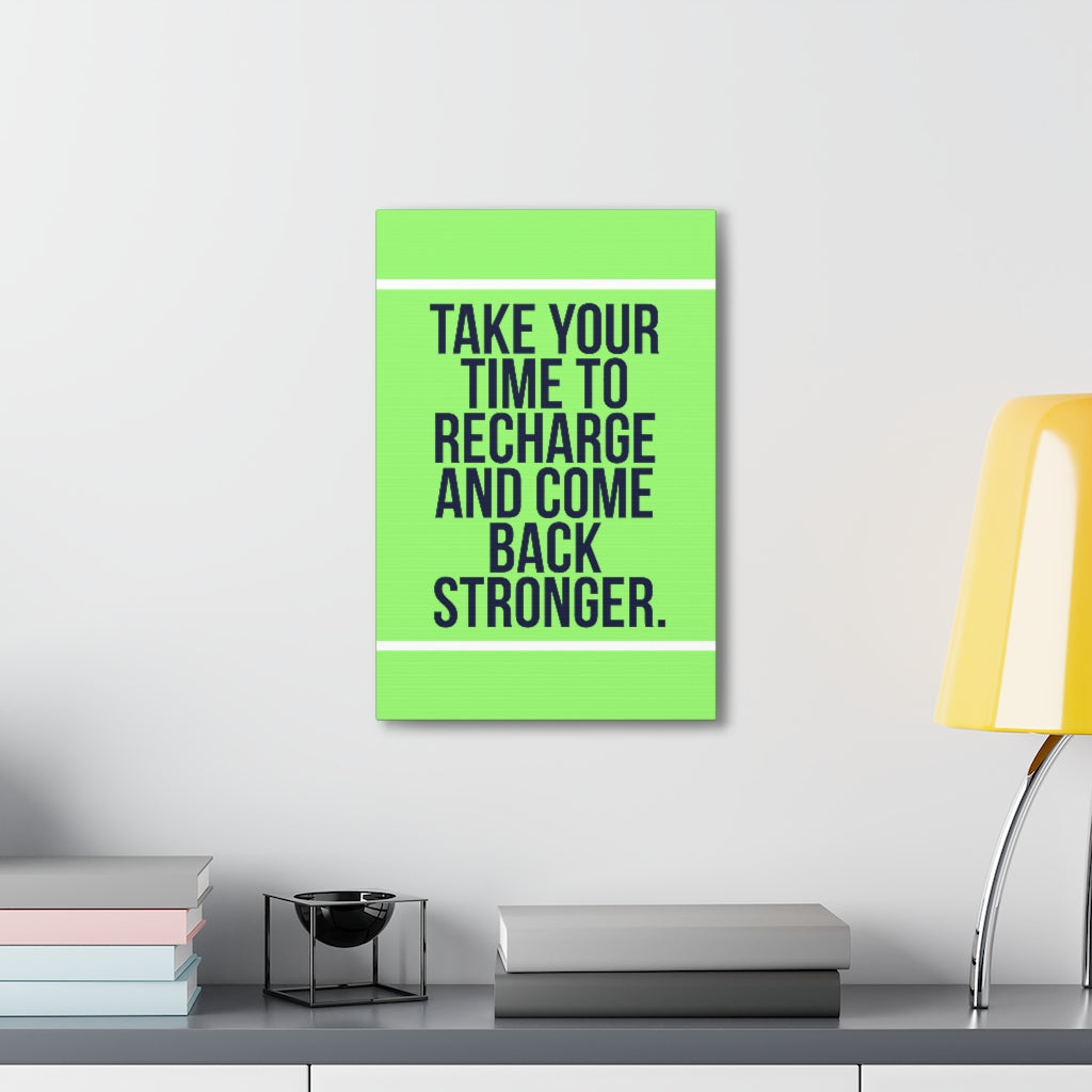 Scripture Walls Inspirational Wall Art Recharge And Come Back Motivation Wall Decor for Home Office Gym Inspiring Success Quote Print Ready to Hang Unframed-Express Your Love Gifts