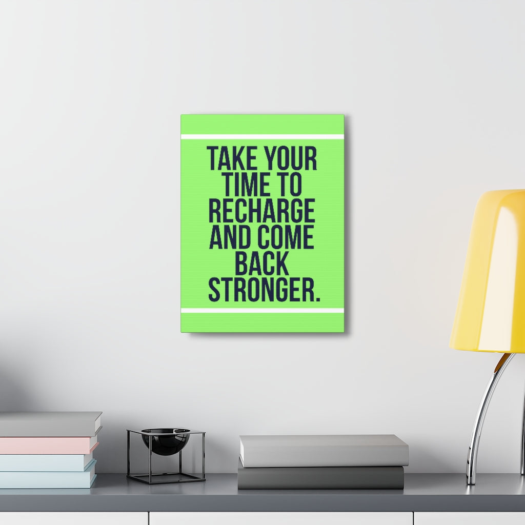 Scripture Walls Inspirational Wall Art Recharge And Come Back Motivation Wall Decor for Home Office Gym Inspiring Success Quote Print Ready to Hang Unframed-Express Your Love Gifts