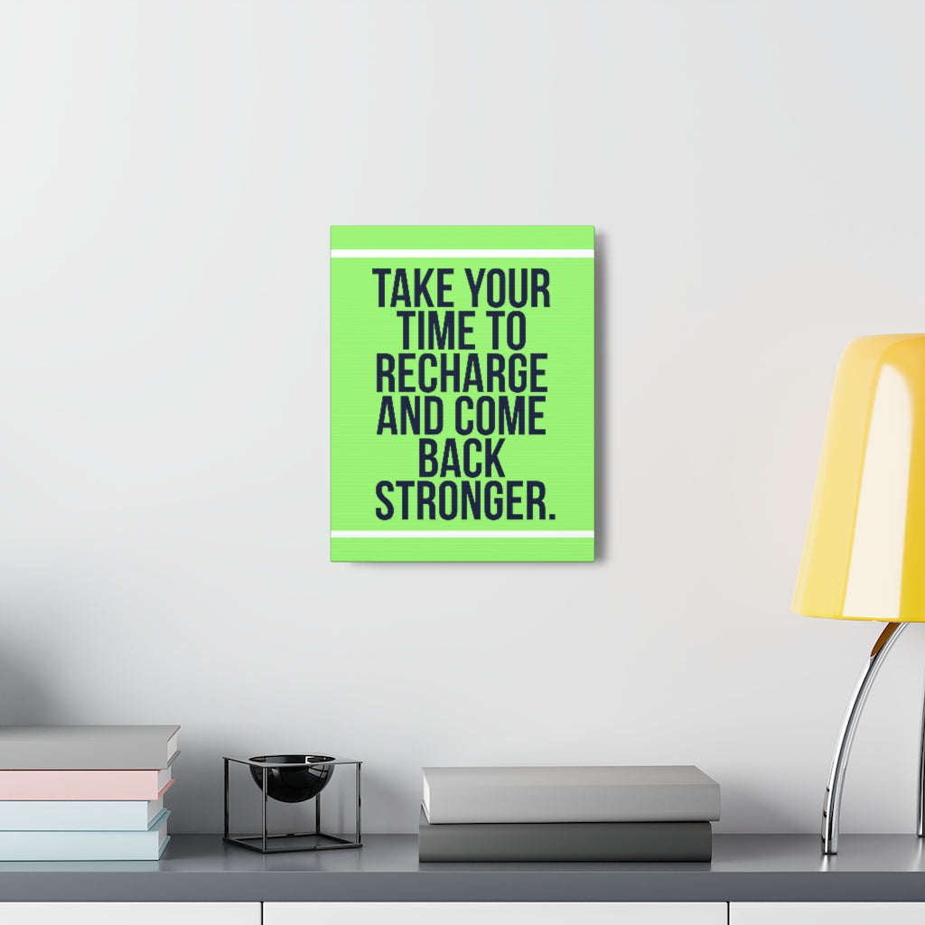 Scripture Walls Inspirational Wall Art Recharge And Come Back Motivation Wall Decor for Home Office Gym Inspiring Success Quote Print Ready to Hang Unframed-Express Your Love Gifts