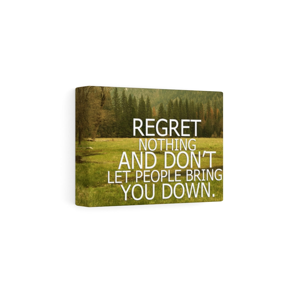 Scripture Walls Inspirational Wall Art Regret Nothing And Don't Motivational Print Ready to Hang Artwork Unframed-Express Your Love Gifts