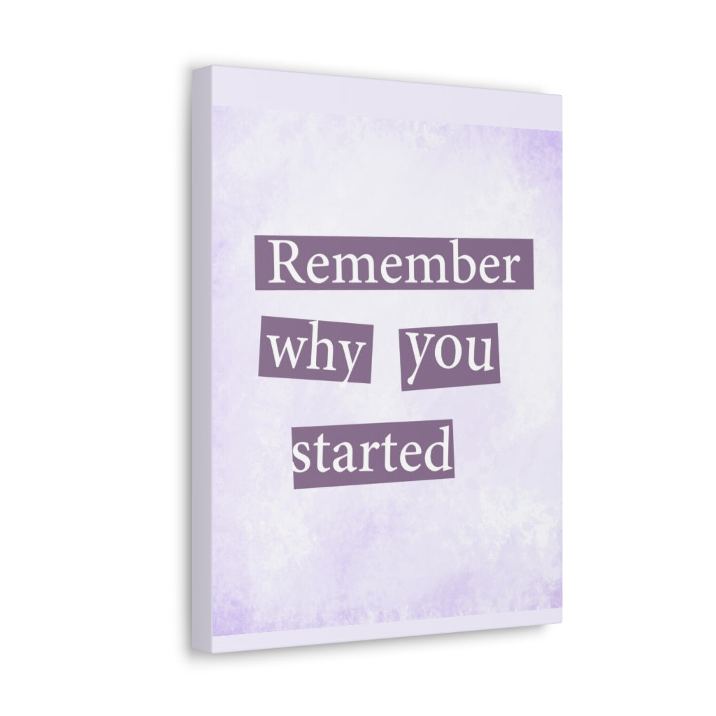 Scripture Walls Inspirational Wall Art Remember Why You Started Motivation Wall Decor for Home Office Gym Inspiring Success Quote Print Ready to Hang Unframed-Express Your Love Gifts