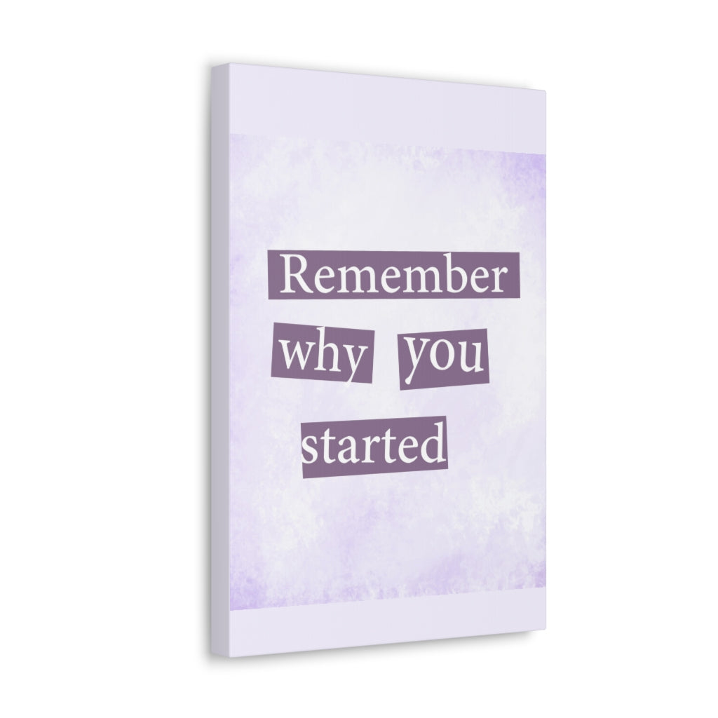 Scripture Walls Inspirational Wall Art Remember Why You Started Motivation Wall Decor for Home Office Gym Inspiring Success Quote Print Ready to Hang Unframed-Express Your Love Gifts