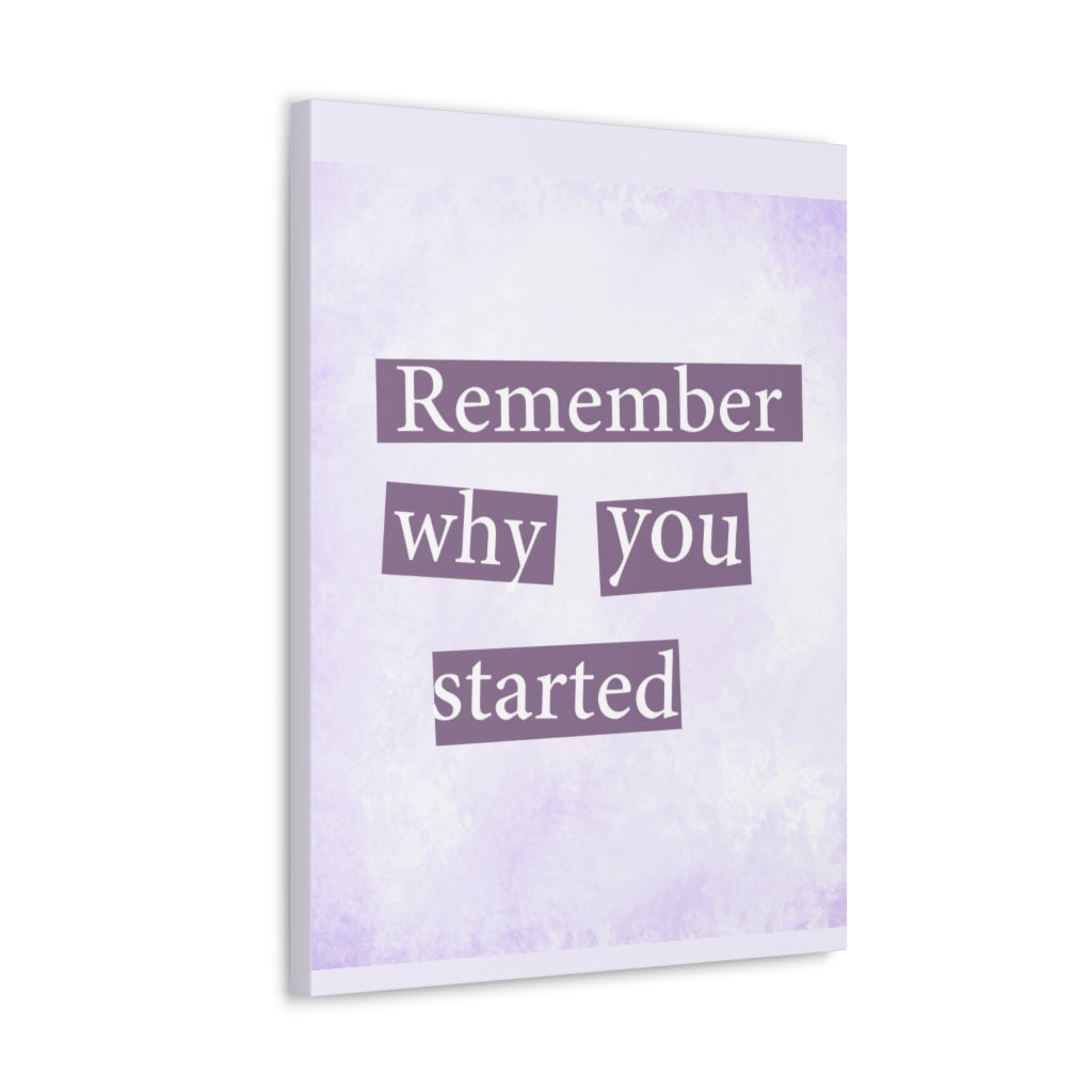 Scripture Walls Inspirational Wall Art Remember Why You Started Motivation Wall Decor for Home Office Gym Inspiring Success Quote Print Ready to Hang Unframed-Express Your Love Gifts