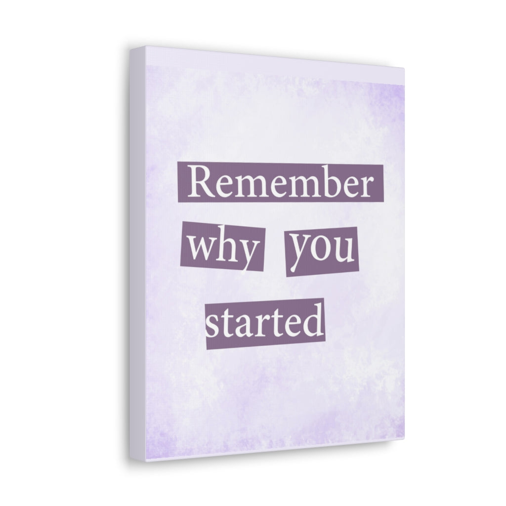 Scripture Walls Inspirational Wall Art Remember Why You Started Motivation Wall Decor for Home Office Gym Inspiring Success Quote Print Ready to Hang Unframed-Express Your Love Gifts