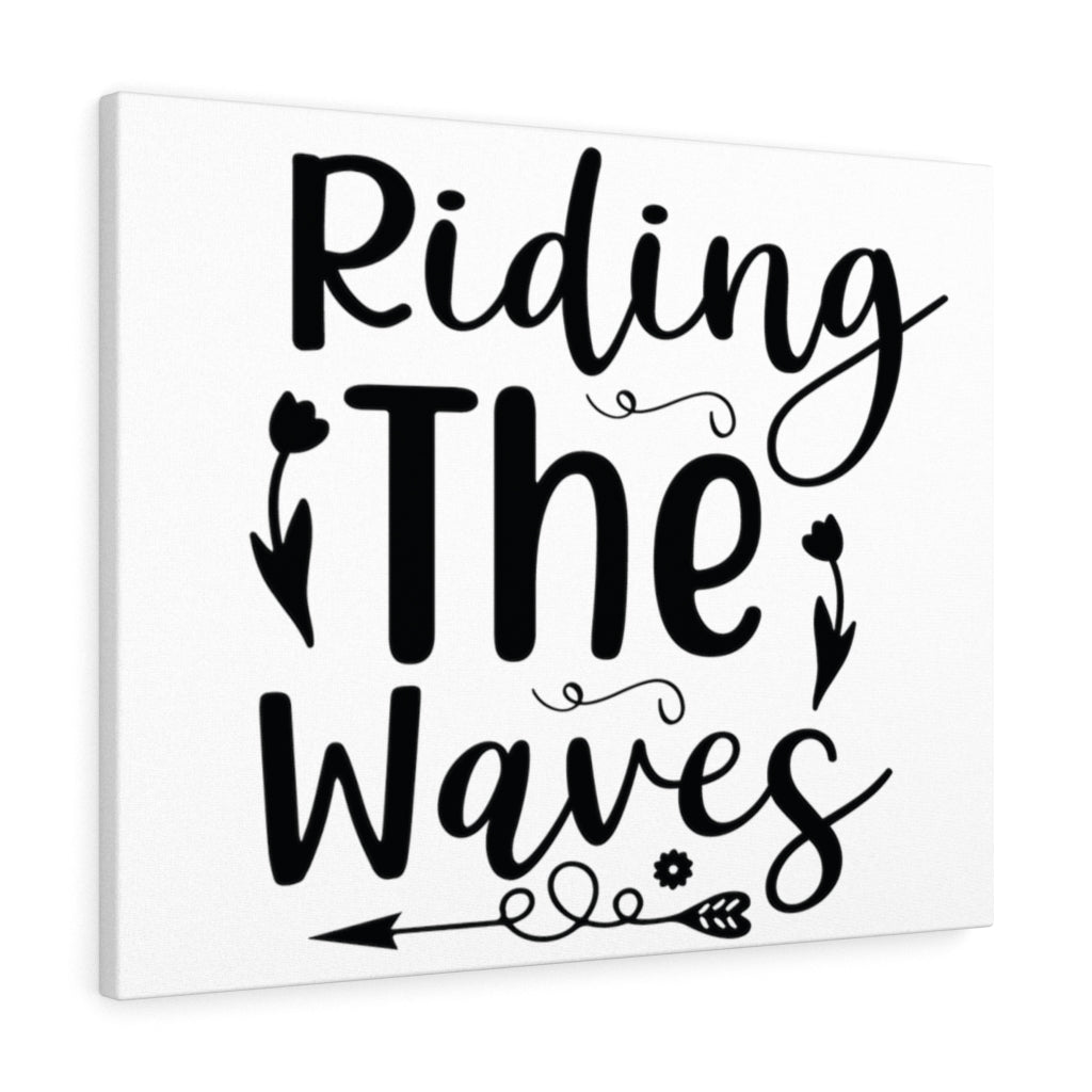 Scripture Walls Inspirational Wall Art Riding The Waves Wall Art Motivation Wall Decor for Home Office Gym Inspiring Success Quote Print Ready to Hang Unframed-Express Your Love Gifts
