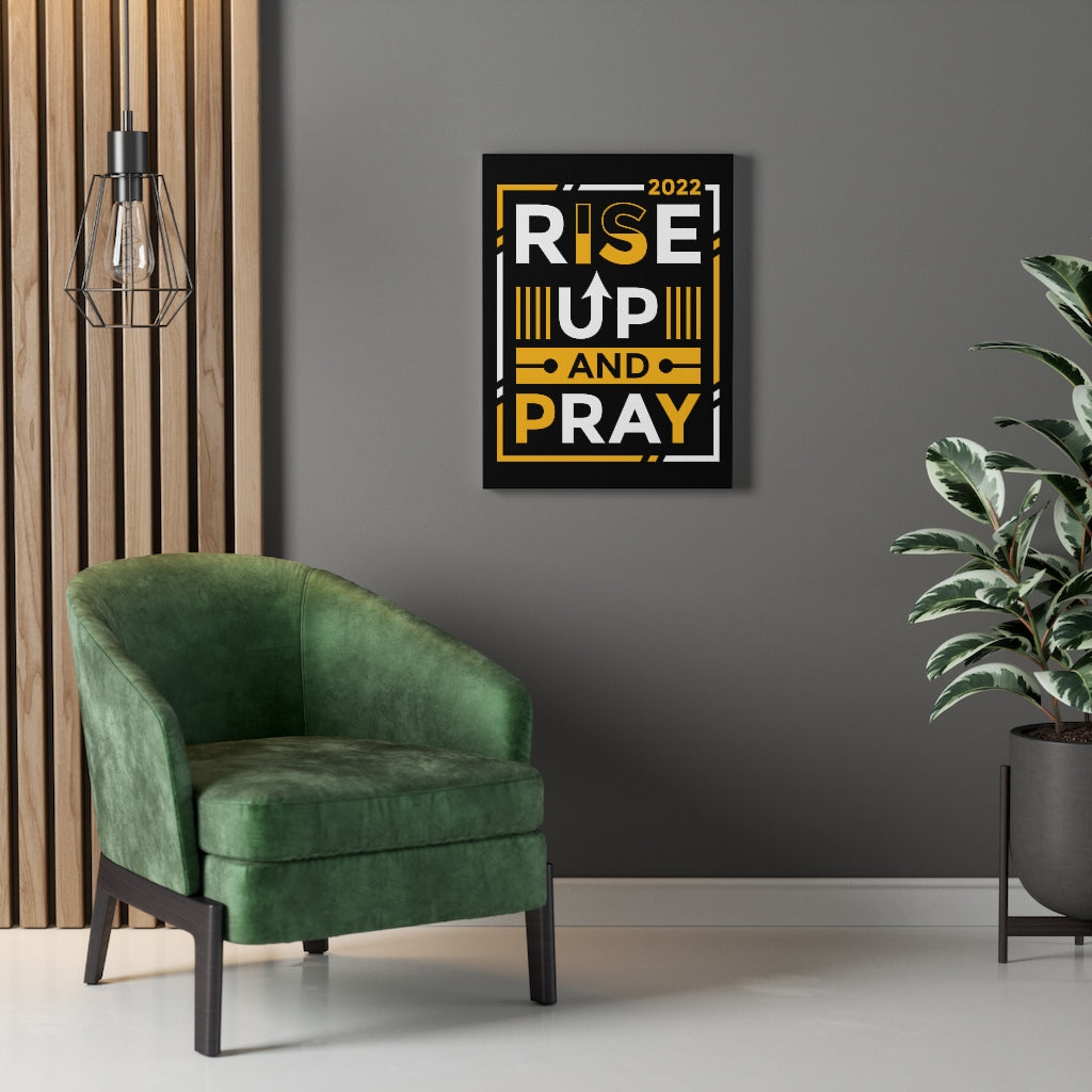 Scripture Walls Inspirational Wall Art Rise Up And Pray Wall Art Motivation Wall Decor for Home Office Gym Inspiring Success Quote Print Ready to Hang Unframed-Express Your Love Gifts