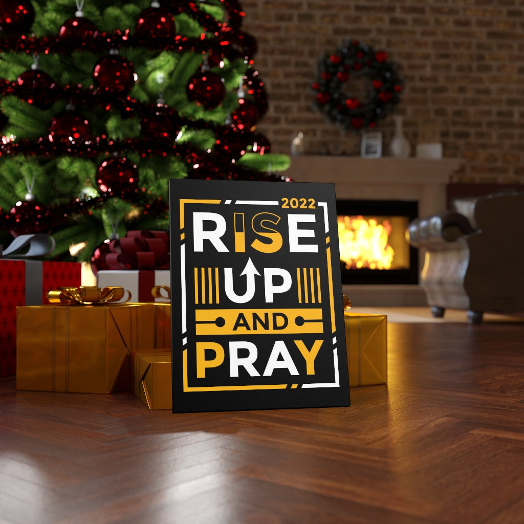 Scripture Walls Inspirational Wall Art Rise Up And Pray Wall Art Motivation Wall Decor for Home Office Gym Inspiring Success Quote Print Ready to Hang Unframed-Express Your Love Gifts