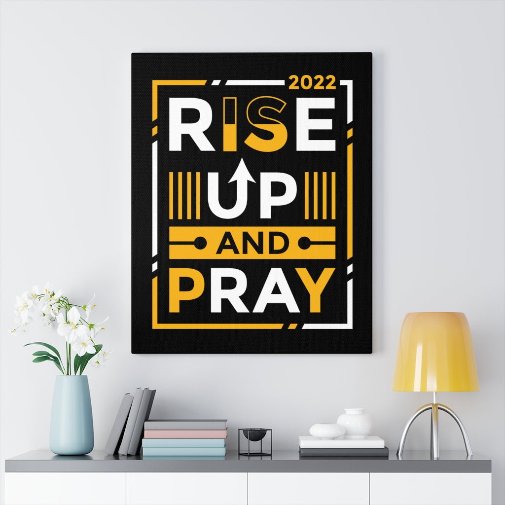 Scripture Walls Inspirational Wall Art Rise Up And Pray Wall Art Motivation Wall Decor for Home Office Gym Inspiring Success Quote Print Ready to Hang Unframed-Express Your Love Gifts