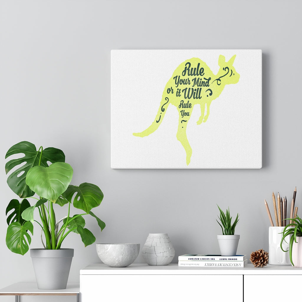 Scripture Walls Inspirational Wall Art Rule Your Mind Wall Art Motivation Wall Decor for Home Office Gym Inspiring Success Quote Print Ready to Hang Unframed-Express Your Love Gifts