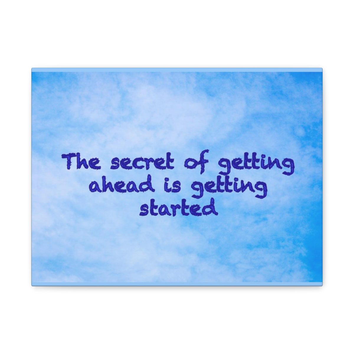 Scripture Walls Inspirational Wall Art Secret Of Getting Ahead Motivation Wall Decor for Home Office Gym Inspiring Success Quote Print Ready to Hang Unframed-Express Your Love Gifts