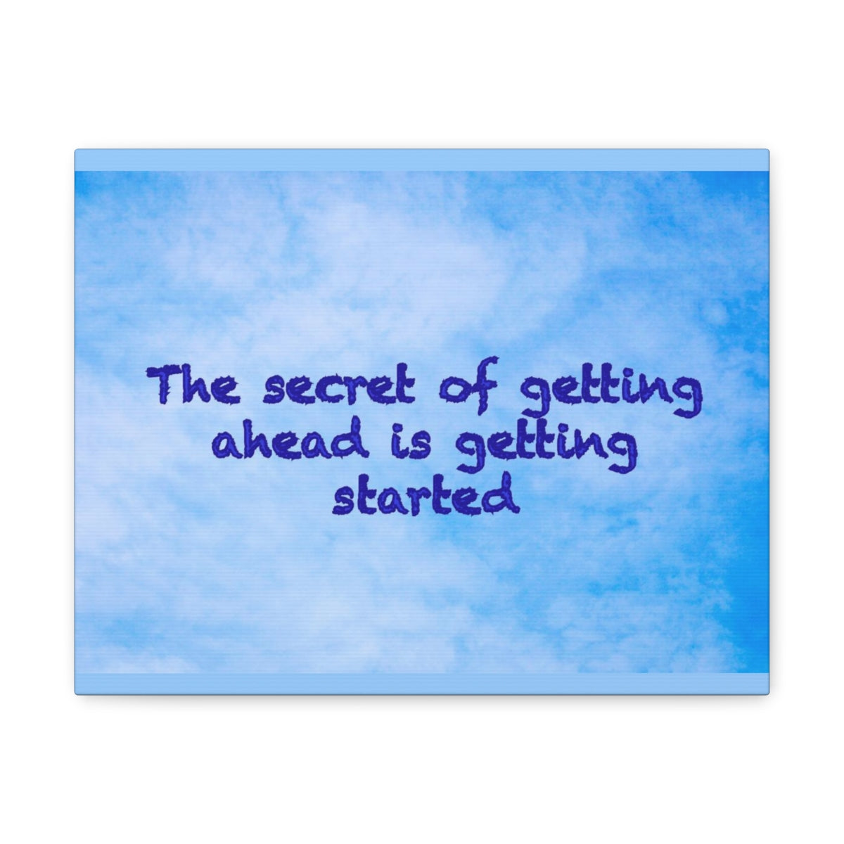 Scripture Walls Inspirational Wall Art Secret Of Getting Ahead Motivation Wall Decor for Home Office Gym Inspiring Success Quote Print Ready to Hang Unframed-Express Your Love Gifts