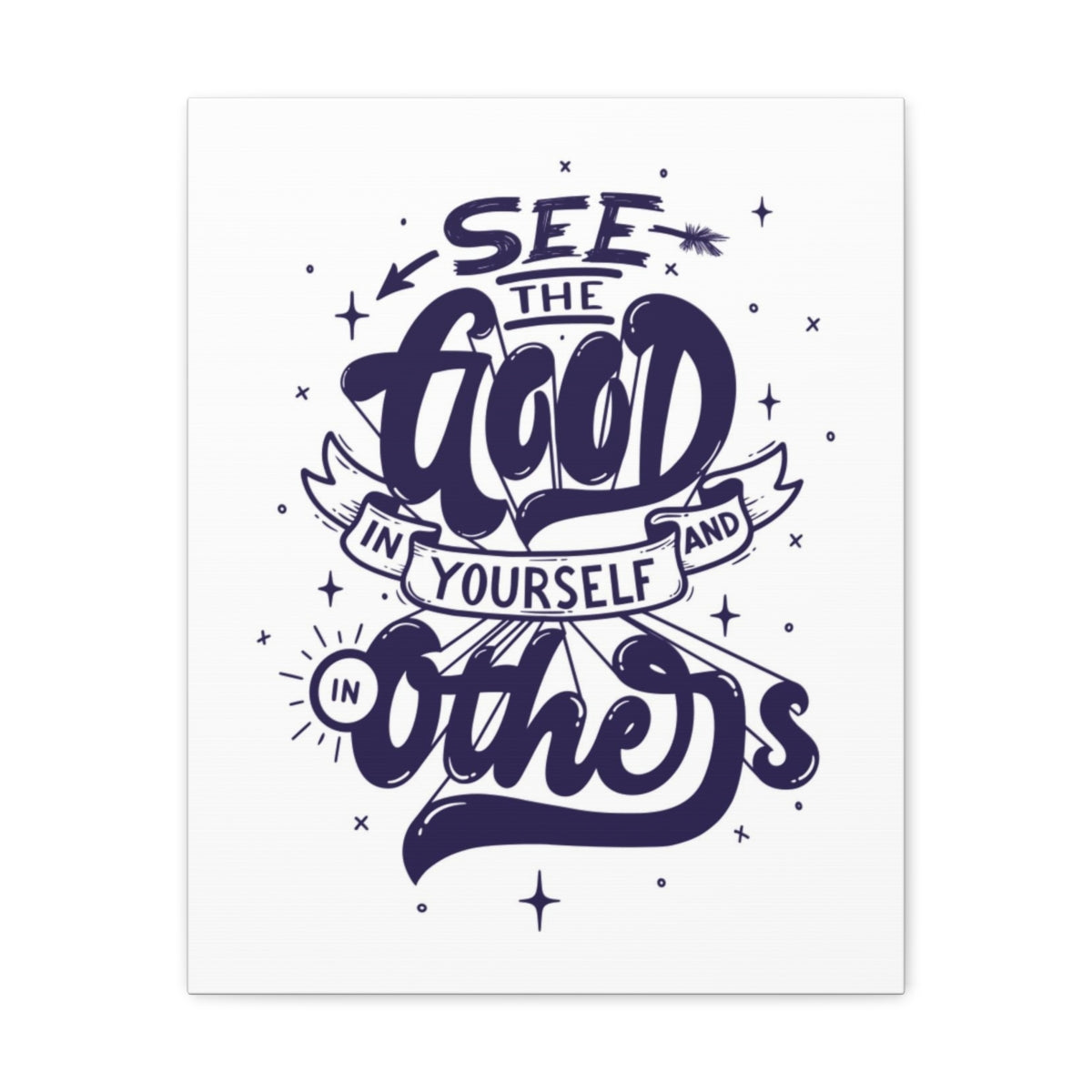 Scripture Walls Inspirational Wall Art See Good In Yourself Motivation Wall Decor for Home Office Gym Inspiring Success Quote Print Ready to Hang Unframed-Express Your Love Gifts