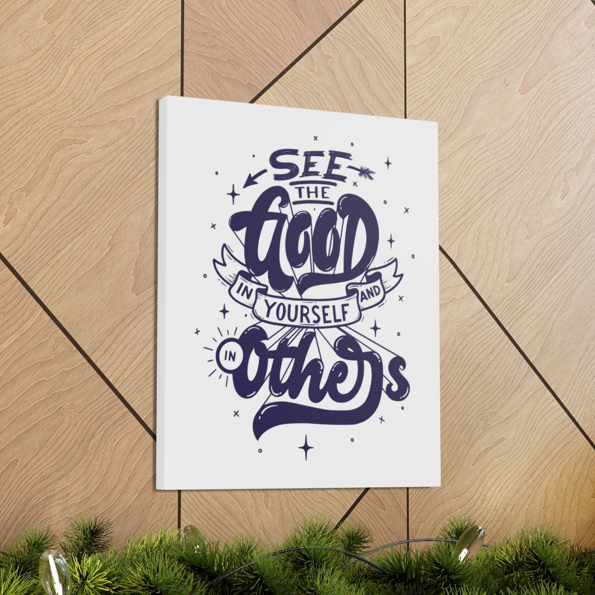 Scripture Walls Inspirational Wall Art See Good In Yourself Motivation Wall Decor for Home Office Gym Inspiring Success Quote Print Ready to Hang Unframed-Express Your Love Gifts